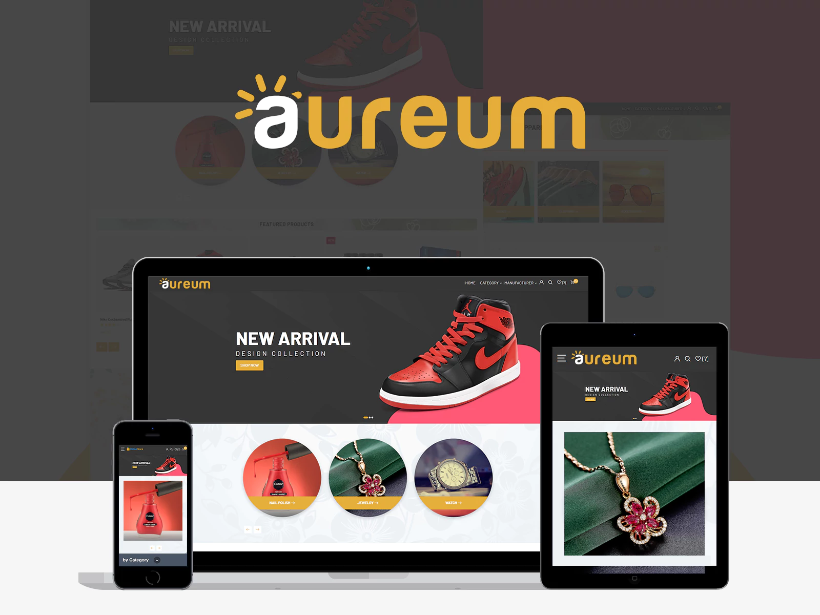 aureum theme homepage banner
