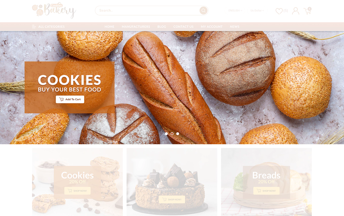 cookies-bakery theme anywhere slider